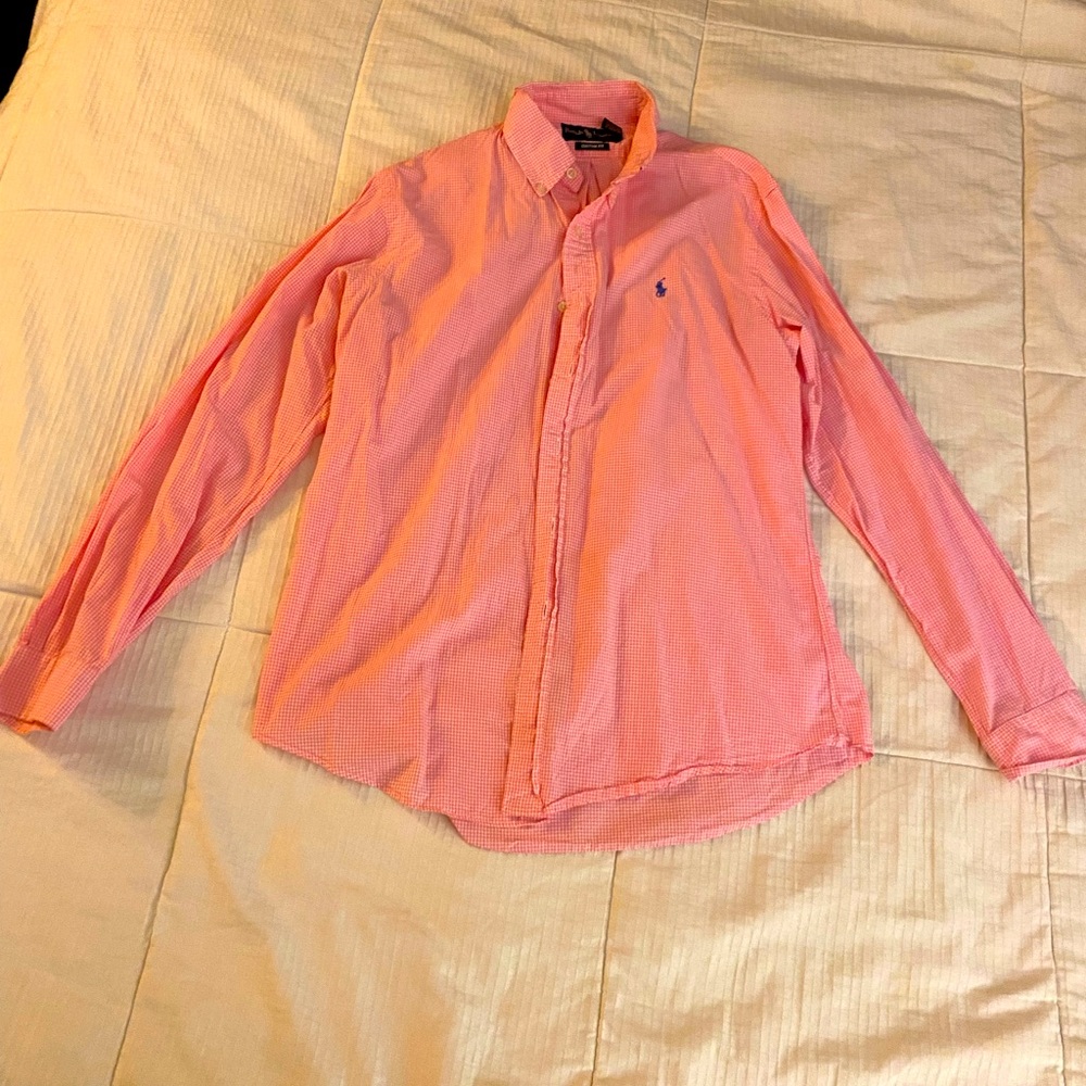 Ralph Lauren Pink and white Dress Shirt